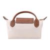Longchamp Le Pliage 17 Сумка на кнопке и молнии с короткими ручками и кожаной отделкой Женские сумки Бежевый 34175089p71