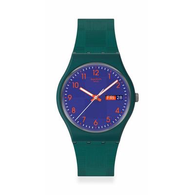 Наручные часы Swatch GENT BIOSOURCED PATTERN FORMATION, SO28N706, Унисекс, Зеленый