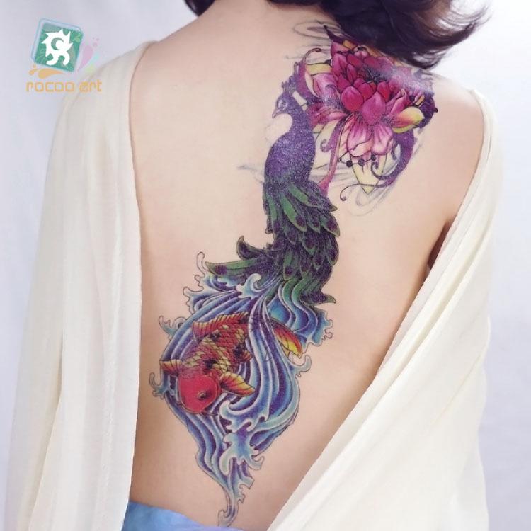 Waterproof Full Arm Tattoo Sticker - Trendy Floral Design