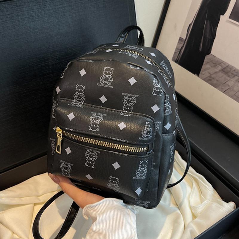 Foreign Style Fashion 2025 Summer New Backpack Trend Niche Design Texture Popular Large-capacity Printing