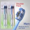 Men's Medium Hard Bristle Toothbrush, High-Quality, Adult Large Head, Individually Packaged, High-Density Bristles.