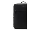 Daks Black Leather Simple Backpack [15 Inch Laptop Compatible] Dbba3e337