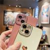 Мягкий силиконовый чехол для телефона Bling Love Heart для Samsung Galaxy S24 Ultra Plus A15 A25 A35 A55 A 55 5G, противоударный чехол из ТПУ с блестящей золотой рамкой