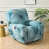 Printed Elastic Recliner Sofa Cover Soft Stretch Single Sofa Covers For Living Room Pets Kid Split Functional Lounger Chair Case