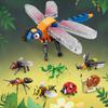 Insect Story Series Building Blocks Bee Dragonfly Ladybug Snail Mini Model Bricks Desktop Decoration Children's Holiday Gifts