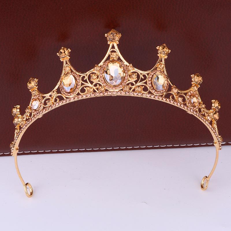 Ретро Корона Барокко Корона Тиара Принцесса Сценическое Выступление Повязка на Голову Корона для Именинницы Аксессуары для Волос