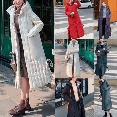 Женское пальто на пуговицах, корейское тонкое зимнее пальто с длинным рукавом, повседневная мода