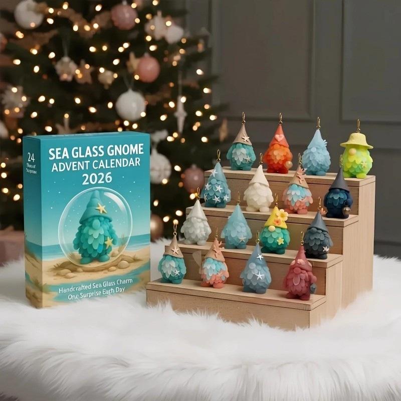2026 Christmas Countdown Calendar: Surprise Box Acrylic Christmas Tree Ornaments—24-Day Countdown Decor Set