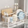 Корзина для слива из нержавеющей стали, компактная, многофункциональная подставка для мытья посуды с поддоном для слива, сушилка для посуды, мытье посуды