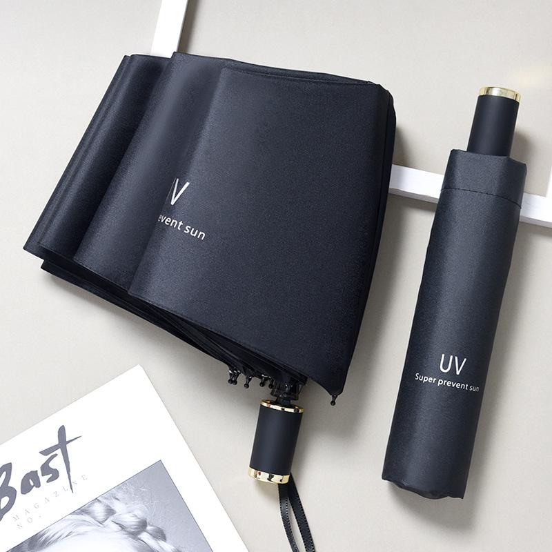 Складной зонт с защитой от УФ-лучей и логотипом на заказ для дождя или солнца