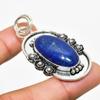 Lapis Lazuli Gemstone Handmade 925 Silver Plated Jewelry Pendant 2.00"