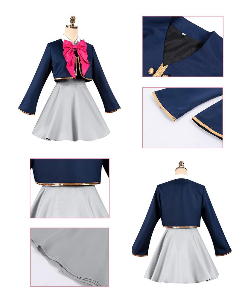 Костюм для косплея Хосино Руби с костюмом для косплея Хосино Руми для школы и сцены Парик Руби Размер [Отличное качество] Парик, Взрослые, Фестивали,