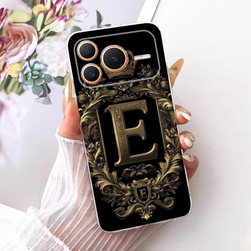 For Honor Power 2 / Power 5G Royal Crown Initial Letter Couple Phone Case For Honor Power Power2 Soft Silicone TPU Bumpers