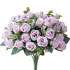 Decoration Artificial Eucalyptus Rose Floral Arrangement Lifelike Flowers Simulation Plants Leaves
