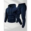 Mens Casual Sport Hoodie Set Loose Fit Long Sleeve Cotton Blend Tracksuit