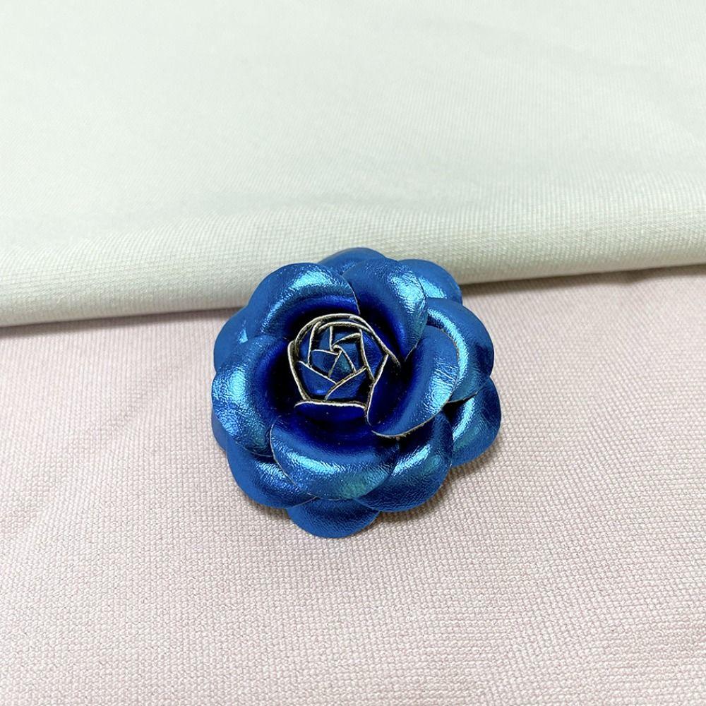 Suit Sweater Coat Camellia Flower Brooches Fabric Handmade Accessories Pin Brooch New Corsage