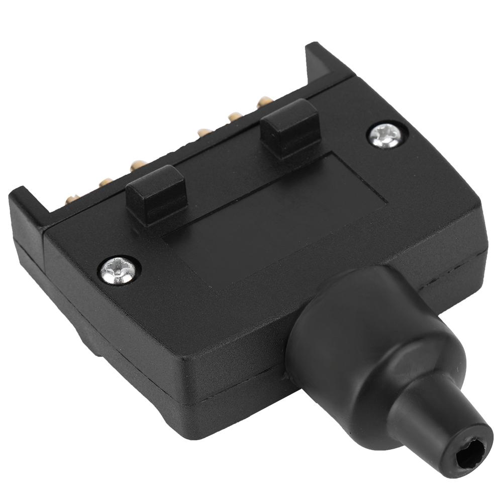 Australian 7 Pin Flat Male Trailer Socket Plug Connector Adapter for Caravan Trailer