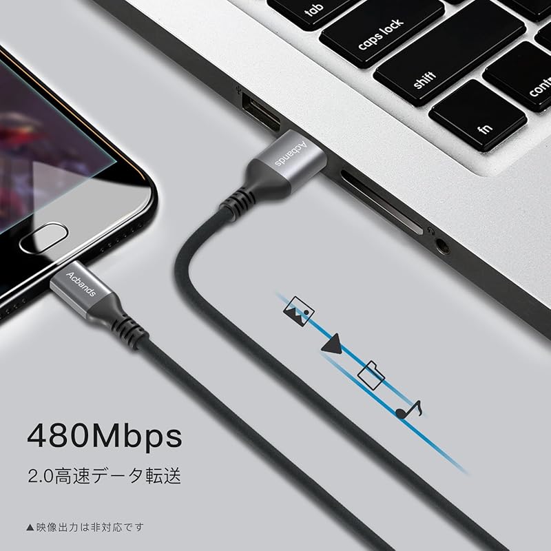 Acbands USB Type C Cable [Set of 2 / 0.25m+0.5m Black] QC3.0 Compatible 3A Silicon Material Flexible Data Cable USB-A&USB-C Smooth and Soft Texture
