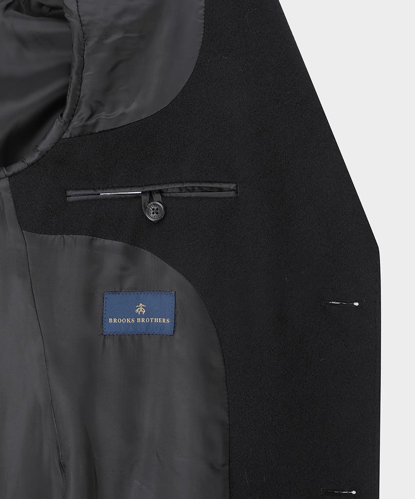 Brooks Brothers Classic Town Coat (Black) (Bbcsmf2194Uew)