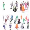 Kids Toys Passengers Mixed Color Pose Scale Model Character Model People Figures Plastic People