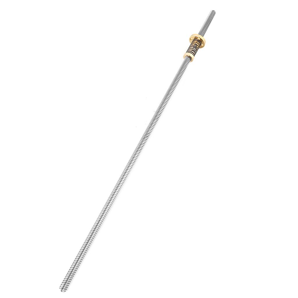 Винт с резьбой T8 с подпружиненной гайкой с защитой от люфта для 3D-принтера (400мм)