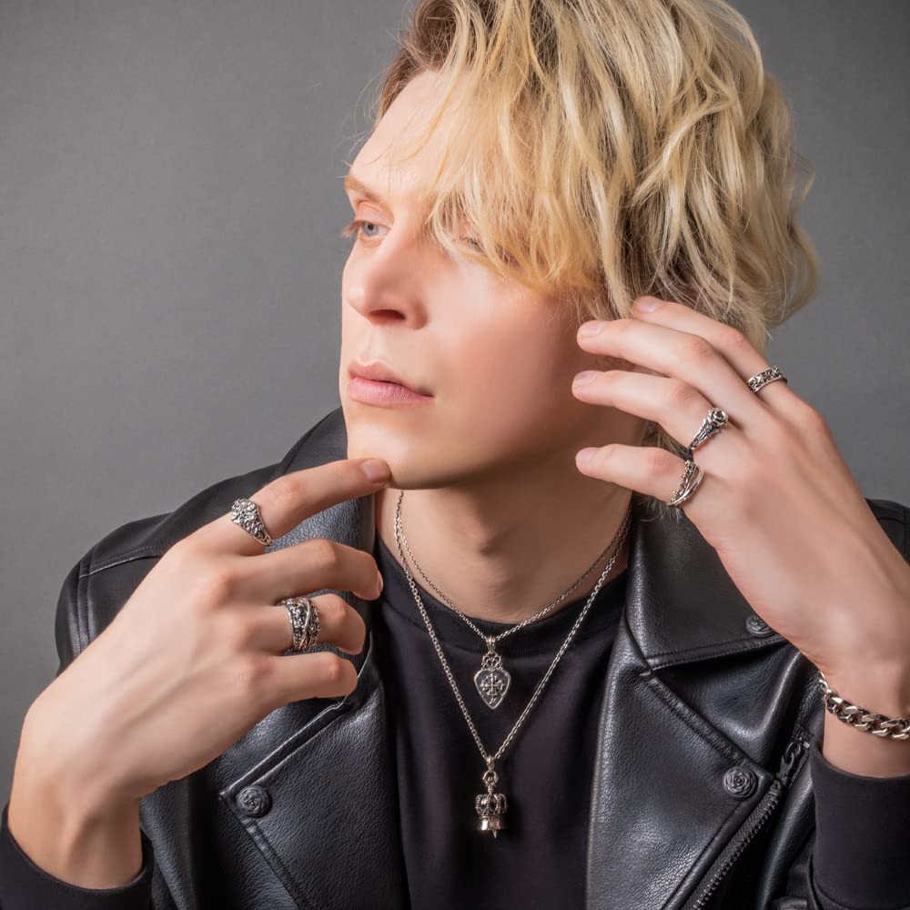 Artemis Kings Mixed Layered Ring for Sizes AKR0070ME Men, 15-21,