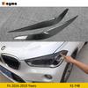 Накладка на фару из углеродного волокна, веко Для BMW X1 F48 20i sdrive 25i xdrive 2016 - Декоративная наклейка на бровь передней фары автомобиля