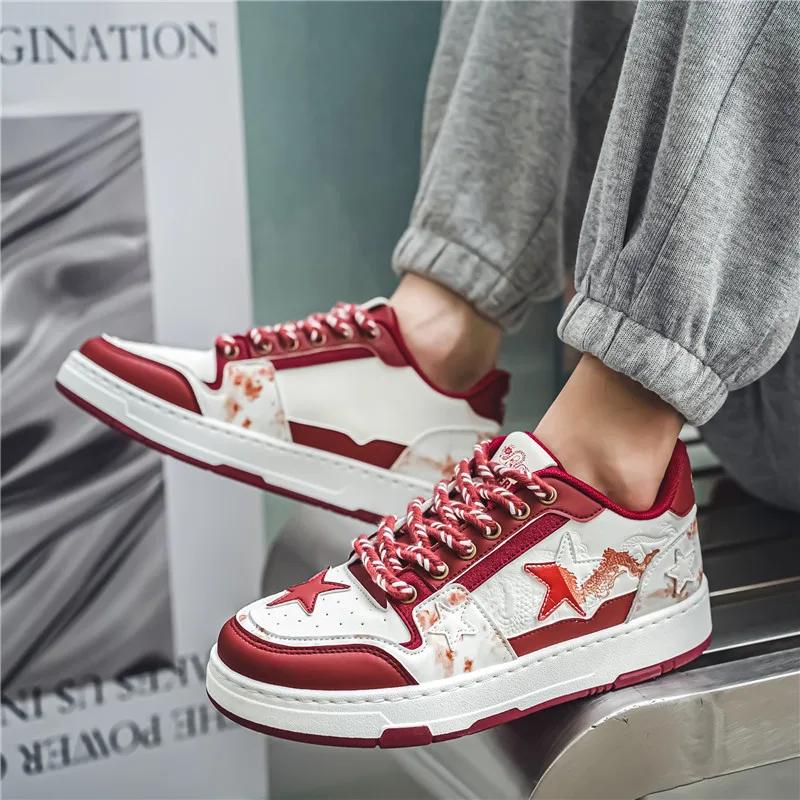 Скейтборд мужские кроссовки нескользящие мокасины повседневные кроссовки спортивная и досуговая обувь для мужчин спортивная обувь на платформе износостойкая