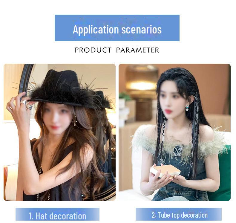 Полоски страусиных перьев для танцевальных костюмов и украшения своими руками