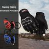 Мотоциклетные перчатки Mtb Мужские Велосипедные перчатки с защитой костяшек пальцев Сенсорный экран Мотокросс Гонки Кемпинг Дышащие Нескользящие Рабочие перчатки