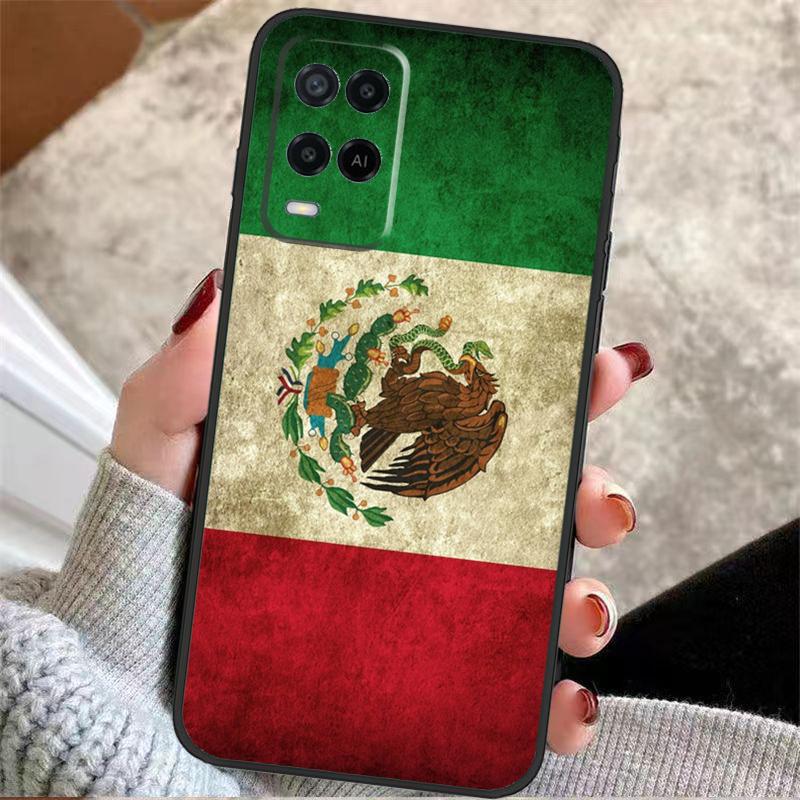Mexico Mexican Flag Case For Oppo A5 Pro A38 A58 A78 A98 A54 A74 A94 A18 A57 A17 A77 A80 A60 A40 A96 A76 A16 A15