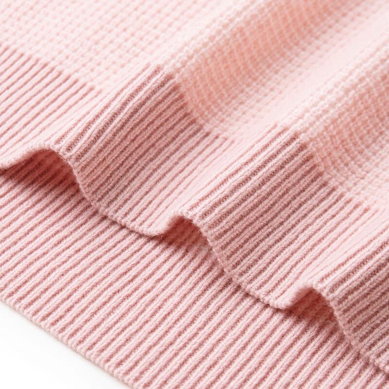 TUHUANG Women's Thickened Pure Wool Color-Block Semi-High Collar Knit Sweater