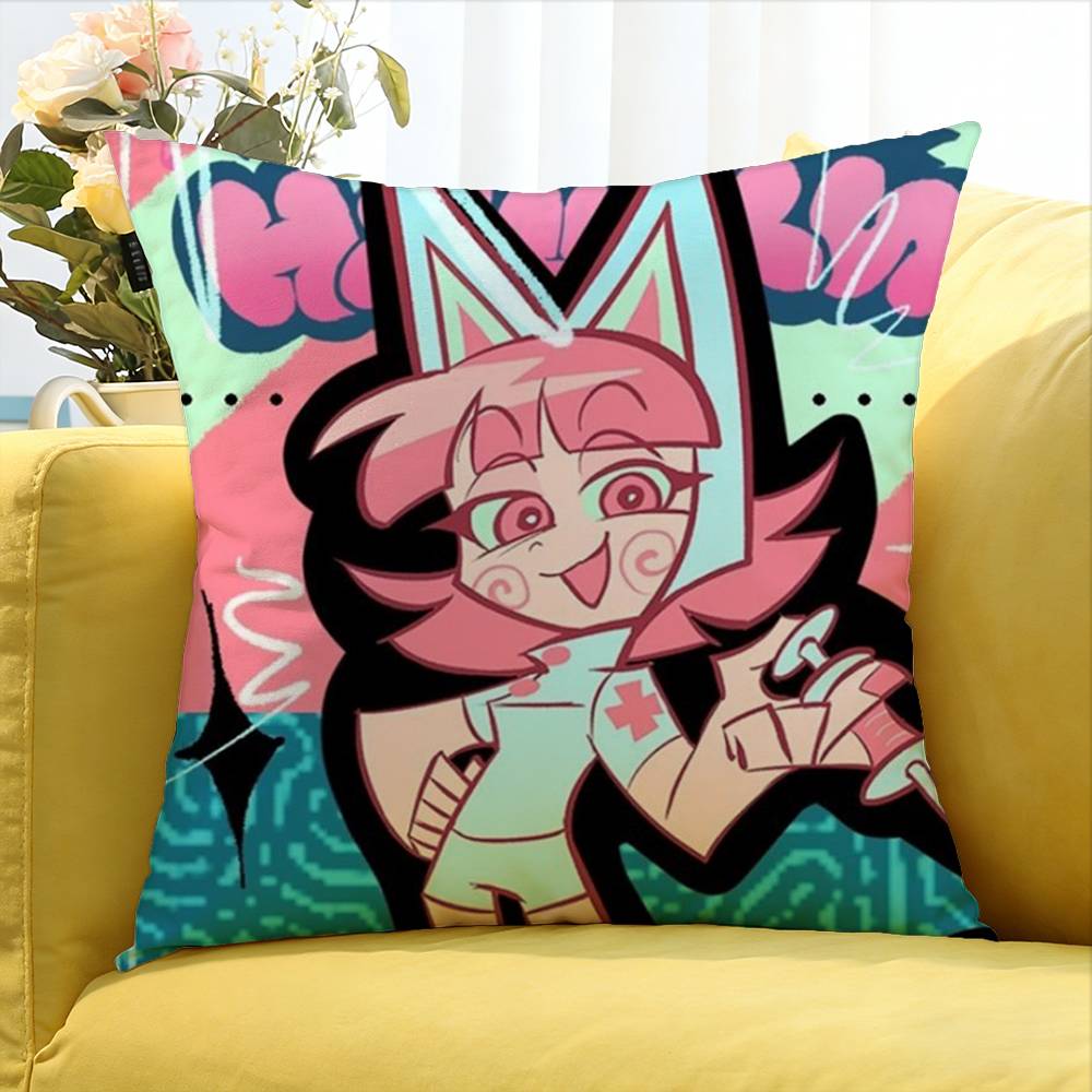 Buttercup Strawberry Psycho Cuties Various Sizes Square Pillow Case For Car Home Bedchamber Decor