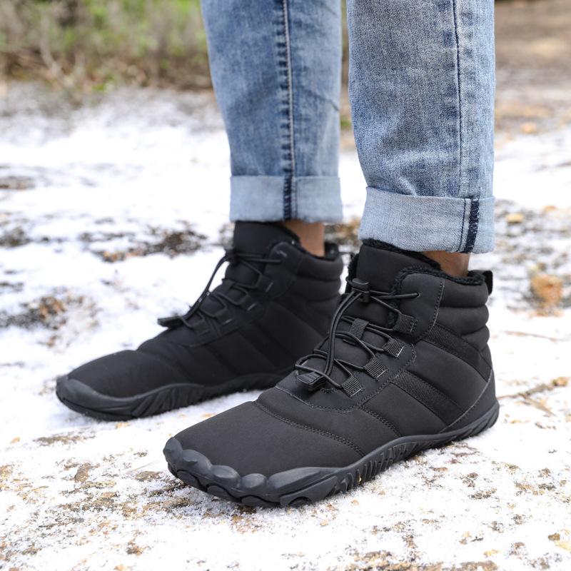 Зимние бархатные водонепроницаемые пятипалые сноубутсы сохраняют тепло и комфорт, пара высоких повседневных хлопковых ботинок, прямые продажи с фабрики