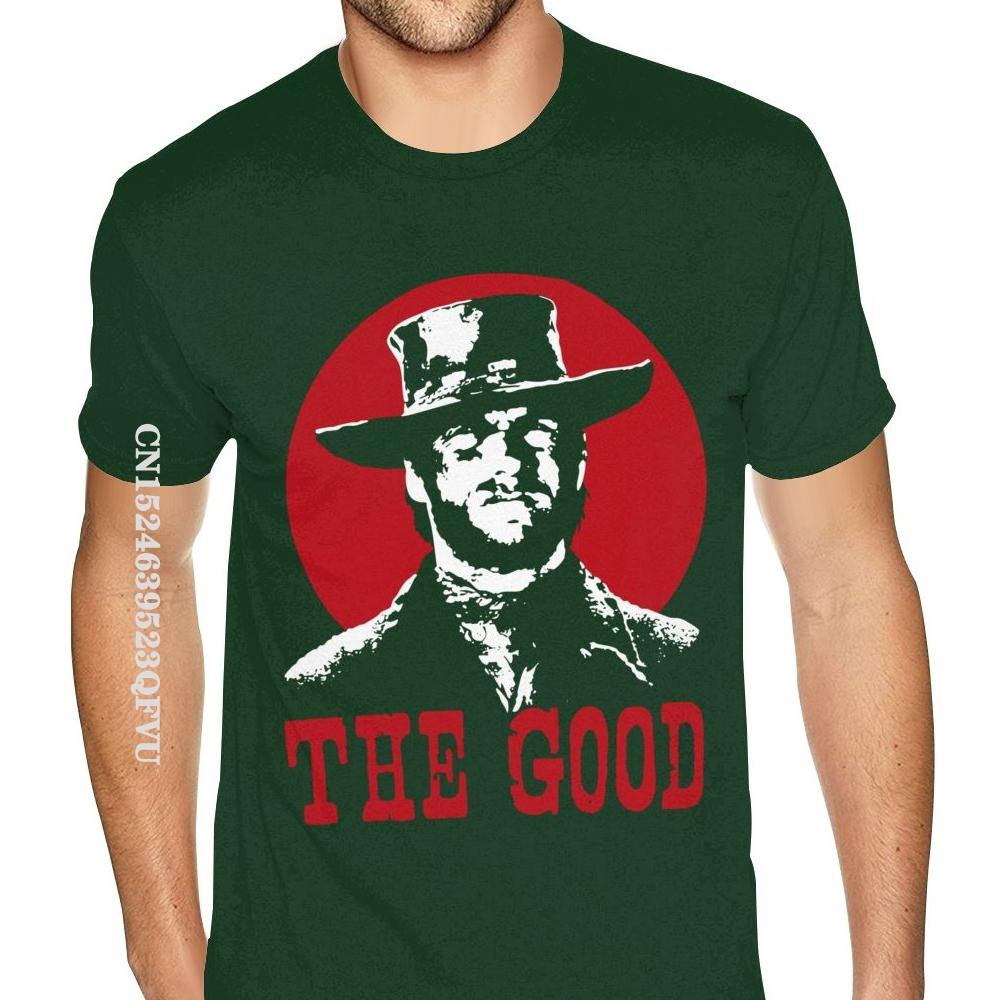 Геометрический The Good The Bad And The Ugly Клинт Иствуд Футболки Футболка Мужская Графическая Черные Футболки Рубашка