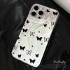 Черный бабочка Чехол для телефона Для IPhone 16 16e 14 13 15 Pro Max 11 12 Pro 7 8 Plus SE 2022 Ударопрочный Чехол 16 15 14 13 12 11