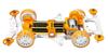 Tamiya Mini 4WD Limited Product Little Ryan Mini 4WD Special VS Chassis 92425 Пастельно-голубой/оранжевый
