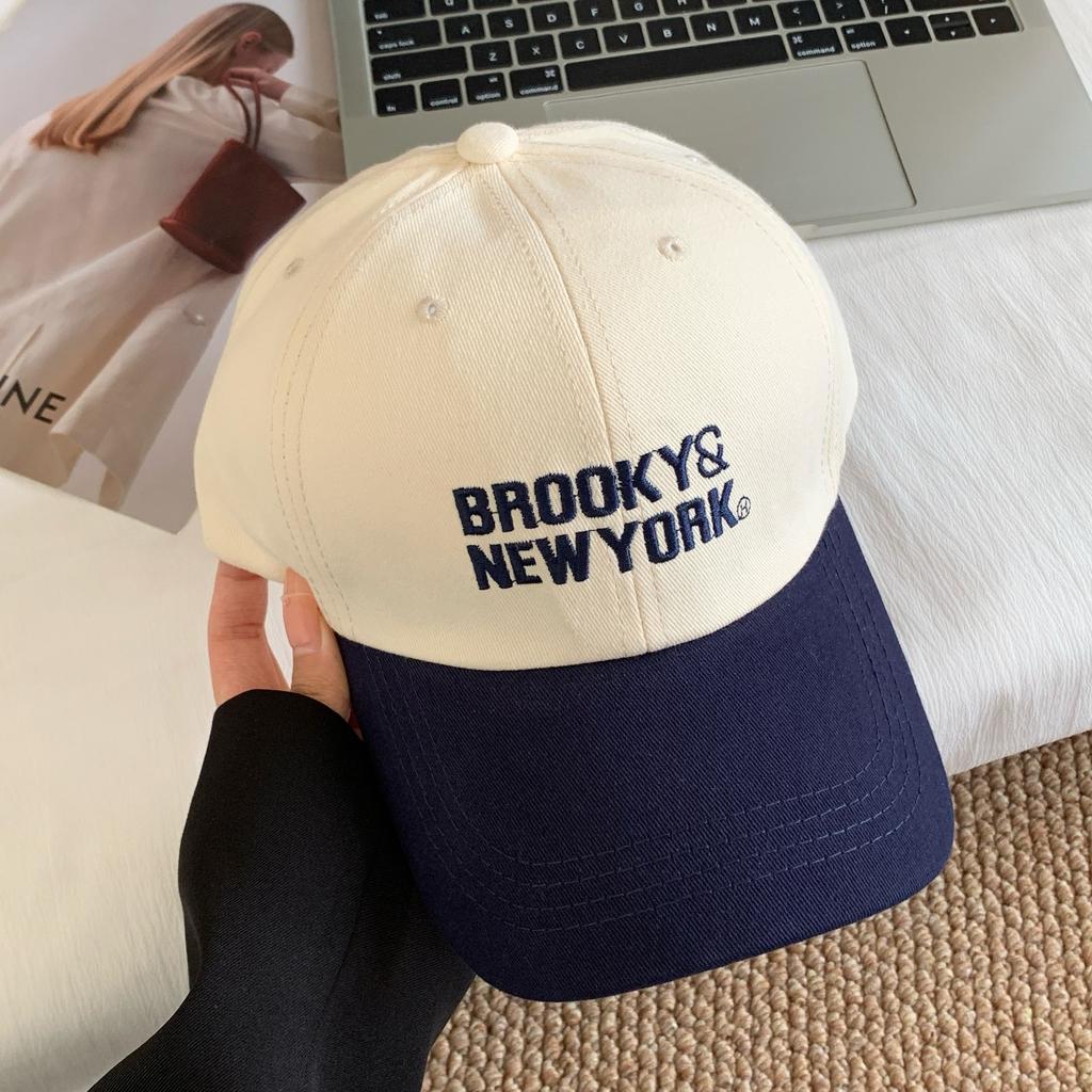 ins new color matching letter embroidery casual sunscreen baseball cap children's spring and summer versatile soft top cap