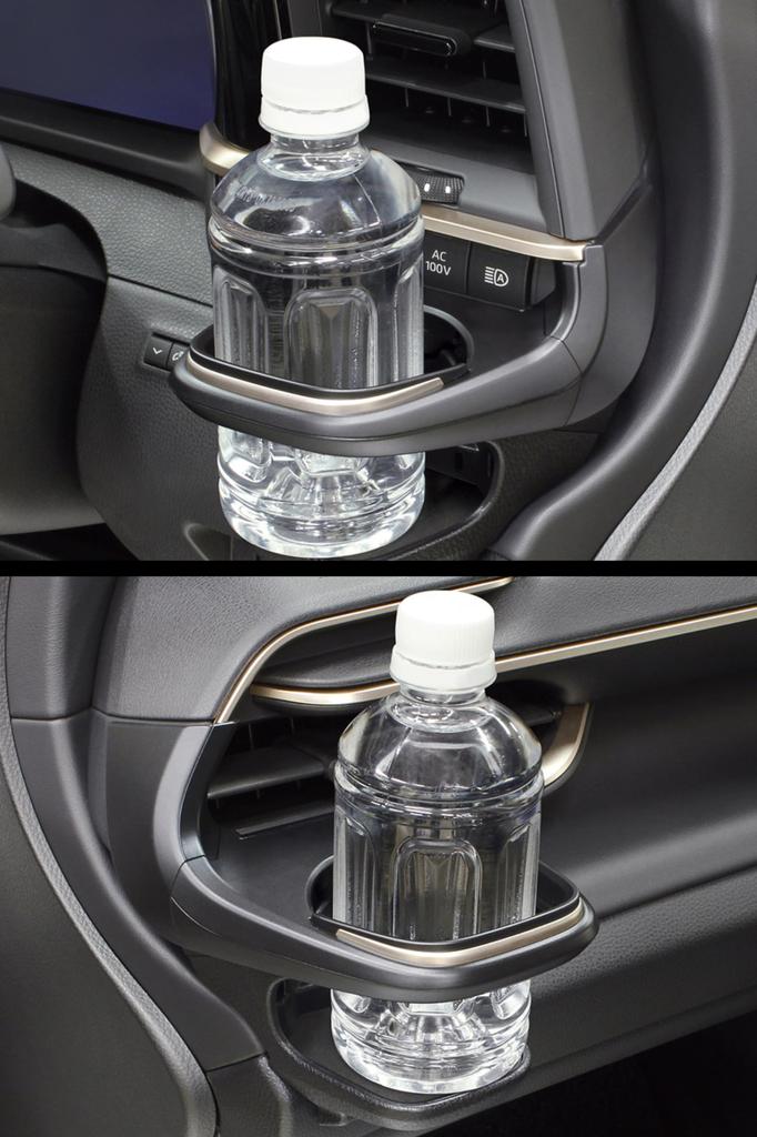 Tsuchiya Yac Toyota Crown Dedicated AC Air Vent Drink Holder Set for Driver & Passenger Sides, SY-CR1 & SY-CR2 (Crossover/Sport)