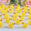 100PCS Micro Landscape Mini Duck Resin Duck Ornament Used For Doll House Decoration Office Stress Relief Toys