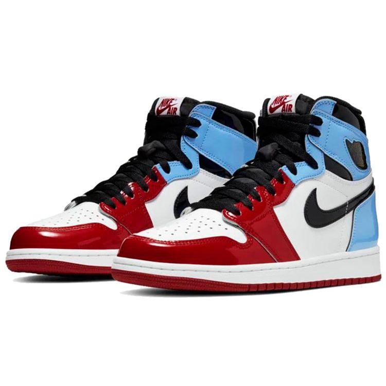 Кроссовки унисекс Air Jordan 1 Retro High OG Fearless Белый Университет-Синий-Университет-Красный-Черный CK5666-100