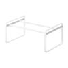 Extendable Shoe Rack, White, Approx. W41-70 X D25 X H17.5cm, Frame, Fits Under Shoe Cabinet, Shoe Storage, 7209