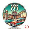 Винтажная металлическая жестяная табличка Route 66 Ретро Декор стены гаража Мужская берлога Бар Америкаана