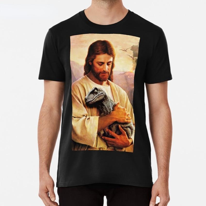 Jesus Raptor T Shirt Christian Short-sleev Tops Women Men Religion Tshirt Summer Casual Oversized Tee Ropa Hombre Camisetas