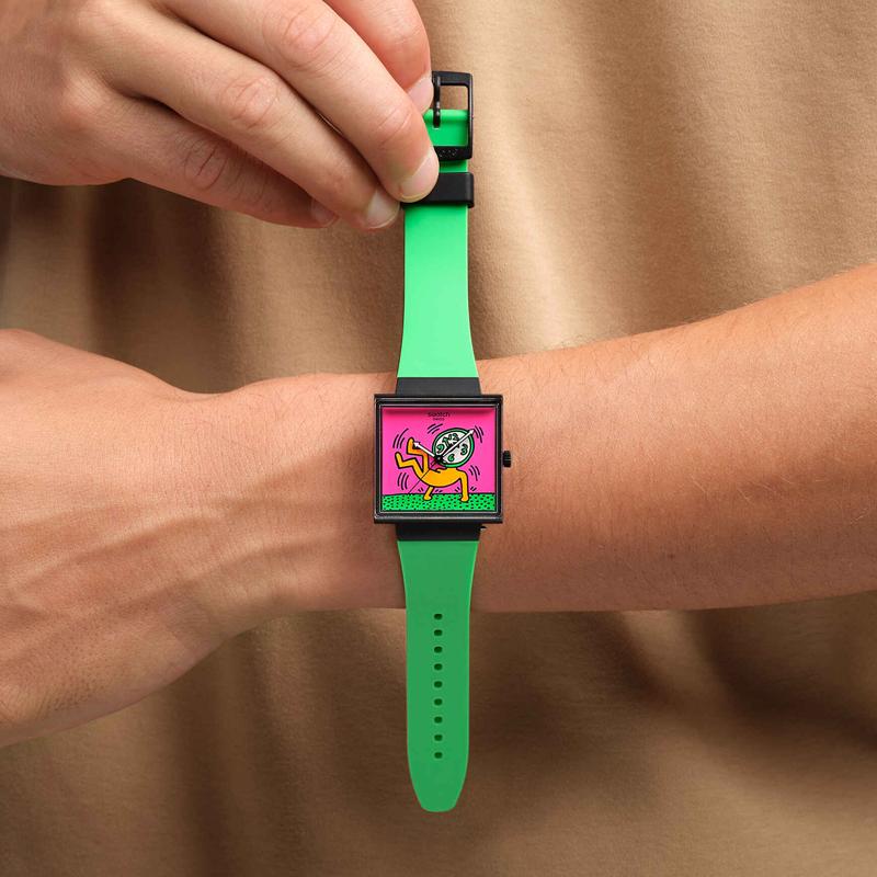 Swatch Унисекс Розовые Часы SO34Z102 SO34Z102