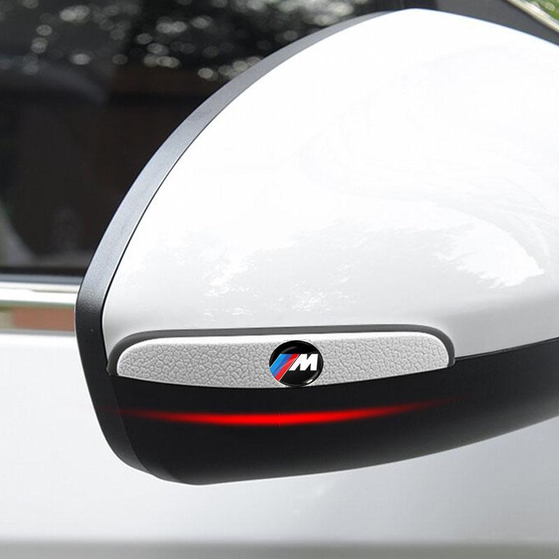 4Pcs Car Door Anti-Collision Strip Rearview Mirror Protection Sticker For BMW M E34 E36 E60 E90 E46 E39 E70 F10 F20 F30 X5 X6 X1 M3 M5 M6 E71 F01 F02