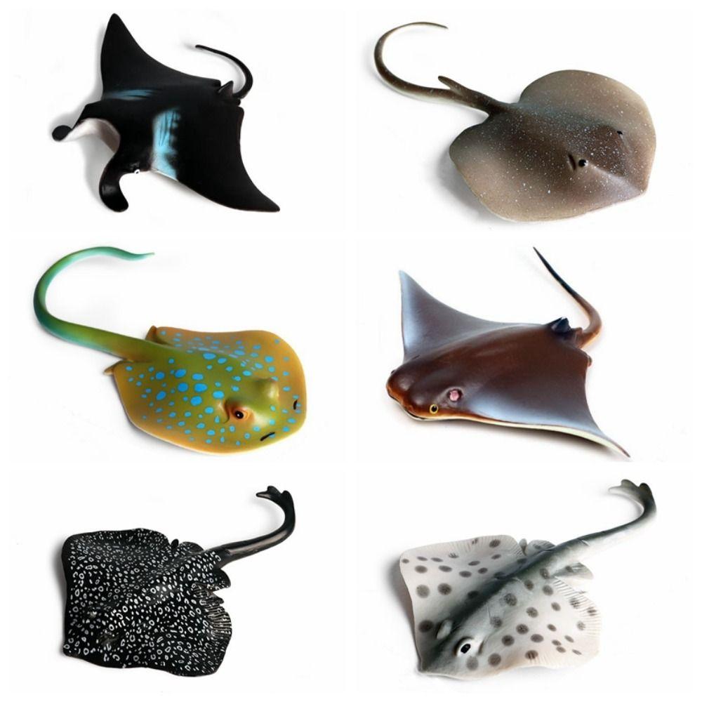Fish Model Manta Ray Model Simulation Sea Life Action Figurines Ocean Animal Figures  Kids Toy