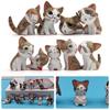 AAGWW Working Cat Figure Kitten Toy Mini Toy Cat Birthday Party Accessory 9 Brown Cheesecake Set, Figure, Character, (Product Contents Flavors)