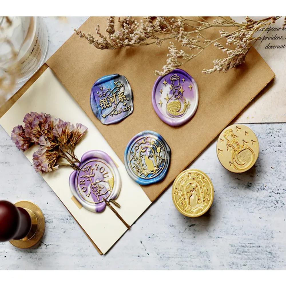 Antique Metal Sealing Wax Seals Head Sealing Wax Stamp Replace Head  for Birthday Cards