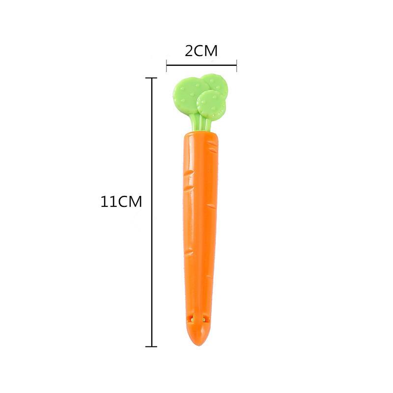 Модный унисекс портативный симпатичный морковный пищевой пакет с зажимом для кухни модный свежий зажим для запечатывания пакетов с едой и закусками многоцелевой домашний быт